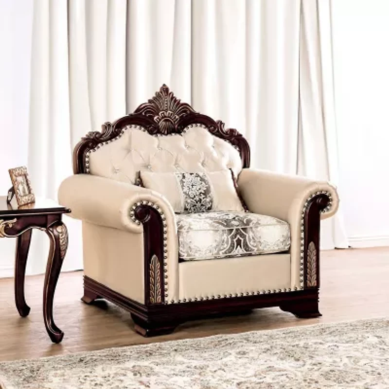 Dulupen Tufted Upholstered Wingback Chair
