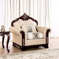 Dulupen Tufted Upholstered Wingback Chair