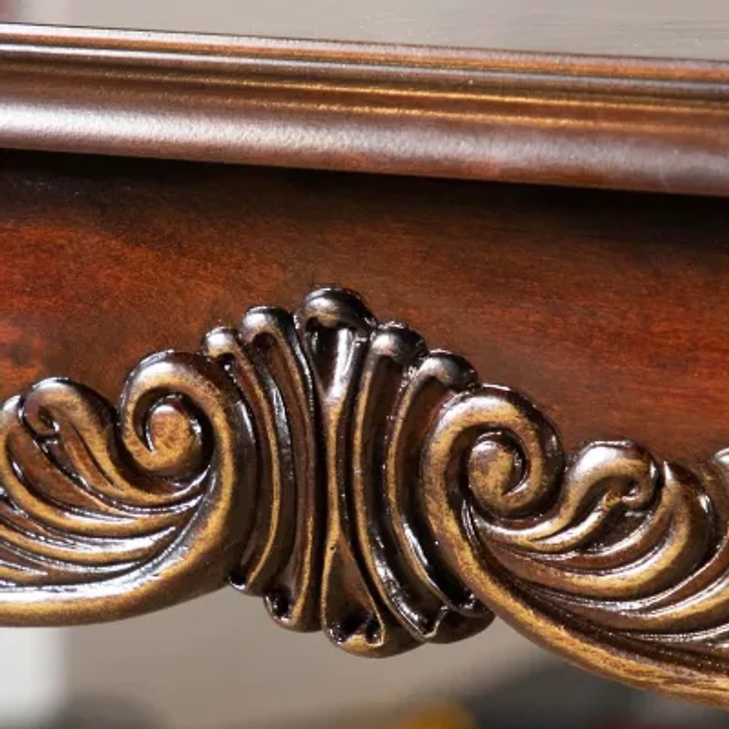 Auxun Rectangular Wood-Top Dining Table