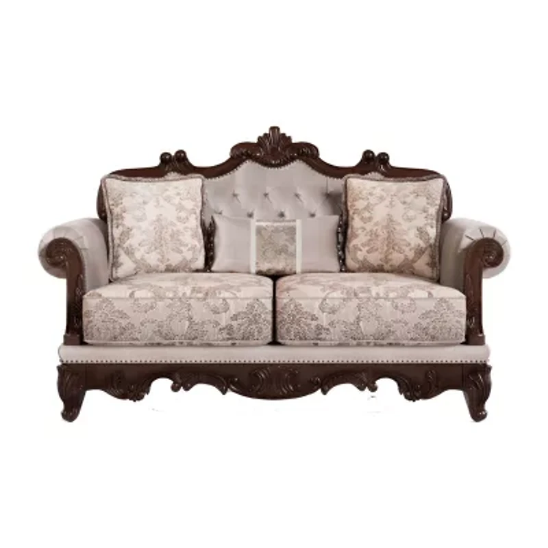 Noel Roll-Arm Upholstered Loveseat