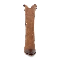 Yoki Womens Gayle- Stacked Heel Cowboy Boots
