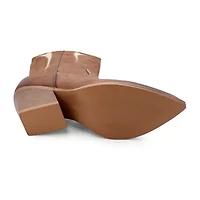 Yoki Womens Gayle- Stacked Heel Cowboy Boots