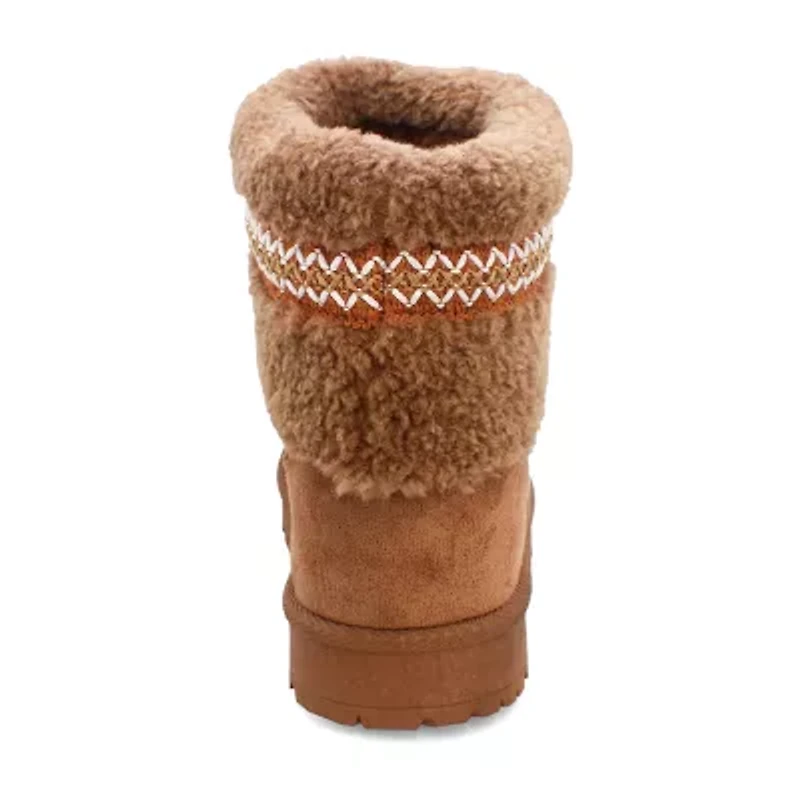 Yoki Womens Carly Flat Heel Booties