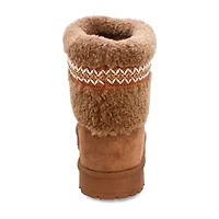 Yoki Womens Carly Flat Heel Booties