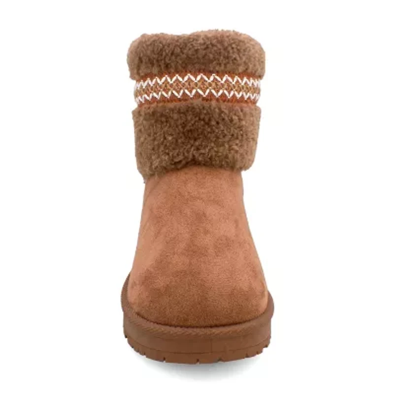 Yoki Womens Carly Flat Heel Booties