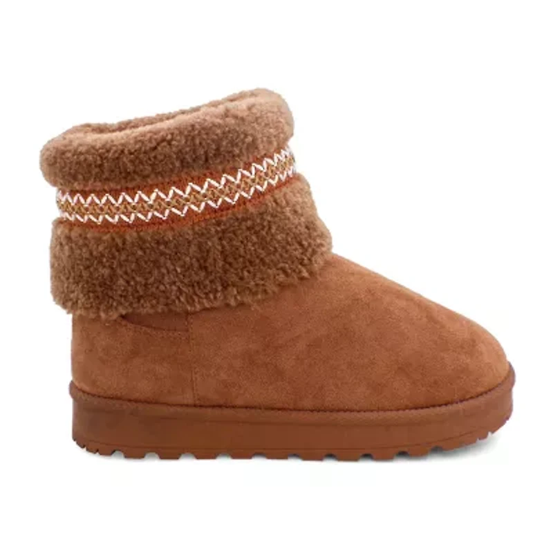 Yoki Womens Carly Flat Heel Booties