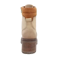 Yoki Womens Jolene-07 Stacked Heel Booties