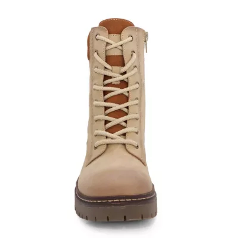 Yoki Womens Jolene-07 Stacked Heel Booties