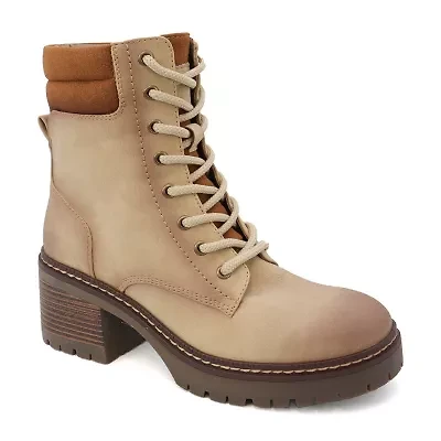 Yoki Womens Jolene-07 Stacked Heel Booties