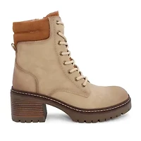 Yoki Womens Jolene-07 Stacked Heel Booties