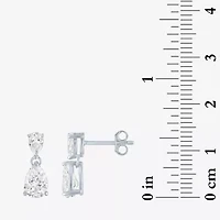 Yes, Please! Womens Lab Created White Sapphire Sterling Silver Pear 2-pc. Jewelry Set