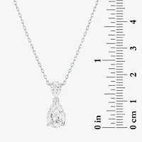 Yes, Please! Womens Lab Created White Sapphire Sterling Silver Pear 2-pc. Jewelry Set