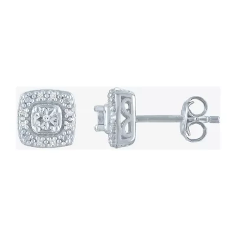 Yes, Please! Womens Natural White Diamond Sterling Silver Cushion 2-pc. Jewelry Set