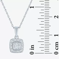 Yes, Please! Womens Natural White Diamond Sterling Silver Cushion 2-pc. Jewelry Set