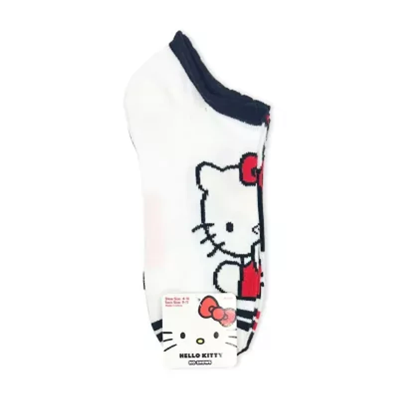 Womens Breathable Multi-Pack 5 Pair Hello Kitty Low Cut Socks