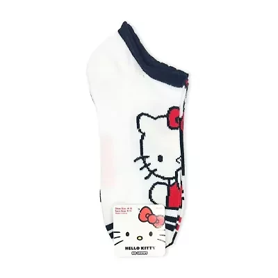 Womens Breathable Multi-Pack 5 Pair Hello Kitty Low Cut Socks