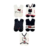 Womens Breathable Multi-Pack 5 Pair Hello Kitty Low Cut Socks
