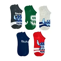 Womens Breathable Multi-Pack 5 Pair Lilo & Stitch Low Cut Socks