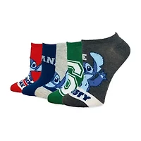 Womens Breathable Multi-Pack 5 Pair Lilo & Stitch Low Cut Socks