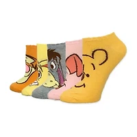 Womens Breathable Multi-Pack 5 Pair Winnie The Pooh Low Cut Socks