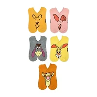 Womens Breathable Multi-Pack 5 Pair Winnie The Pooh Low Cut Socks