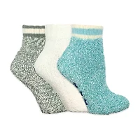 Cozy Low Cut Womens Multi-Pack 3 Pair Slipper Socks