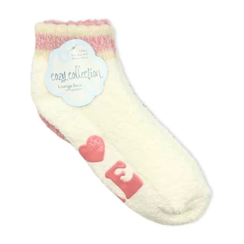 Cozy Low Cut Womens Multi-Pack 3 Pair Slipper Socks