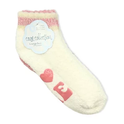 Cozy Low Cut Womens Multi-Pack 3 Pair Slipper Socks