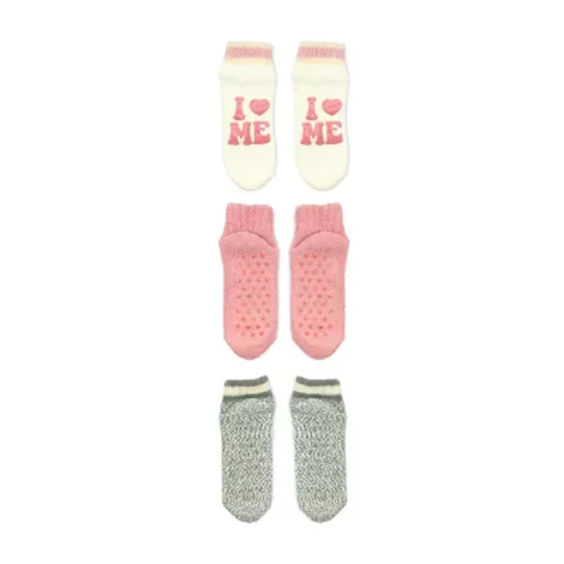 Cozy Low Cut Womens Multi-Pack 3 Pair Slipper Socks