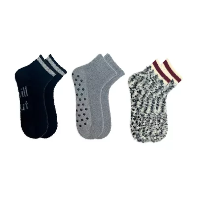 Cozy Low Cut Womens Multi-Pack 3 Pair Slipper Socks