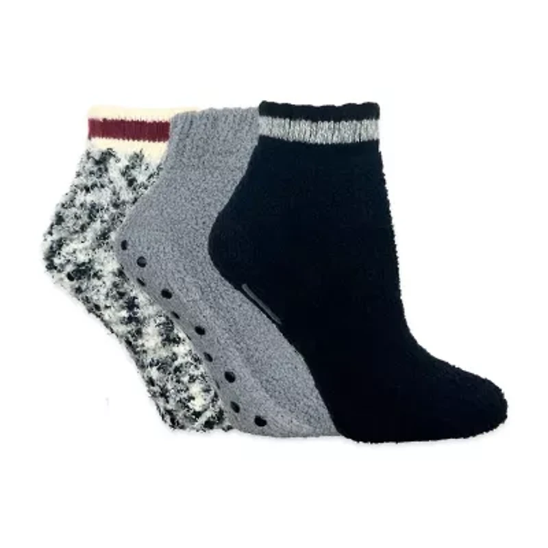 Cozy Low Cut Womens Multi-Pack 3 Pair Slipper Socks
