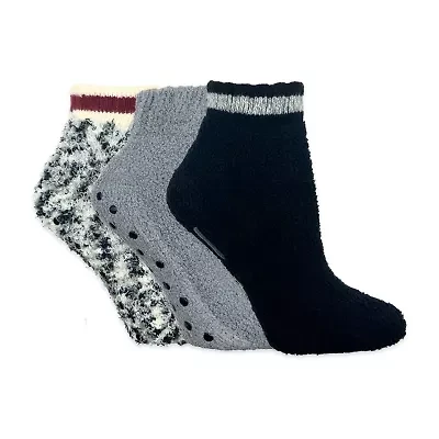 Cozy Low Cut Womens Multi-Pack 3 Pair Slipper Socks