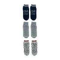 Cozy Low Cut Womens Multi-Pack 3 Pair Slipper Socks
