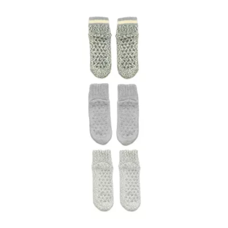 Cozy Low Cut Womens Multi-Pack 3 Pair Slipper Socks