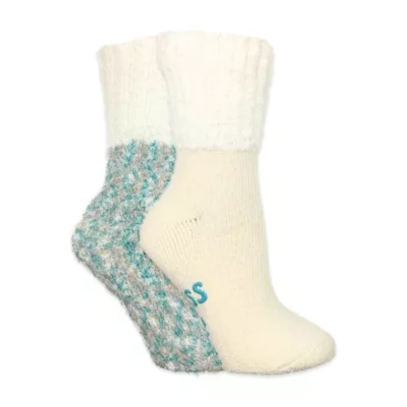 Cozy Crew Womens Multi-Pack 2 Pair Slipper Socks