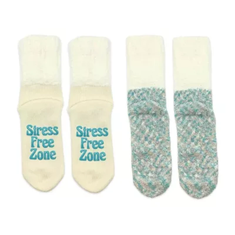Cozy Crew Womens Multi-Pack 2 Pair Slipper Socks
