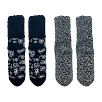 Cozy Crew Womens Multi-Pack 2 Pair Slipper Socks