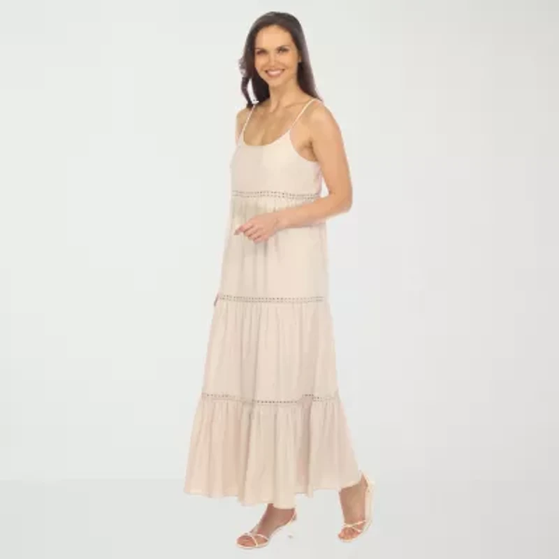 White Mark Womens Sleeveless Sundress