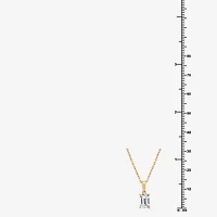 Si1-Si2/F Womens 1 CT. T.W. Lab Grown White Diamond 10K Gold 18 Inch Pendant Necklace