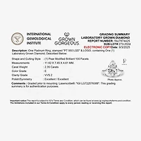 Grown Gorgeous (F, Vs2) Womens 2 1/4 CT. Lab White Diamond 14K Gold Pear Solitaire Engagement Ring