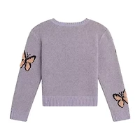 by&by girl Big Kid Girls Round Neck Long Sleeve Pullover Sweater