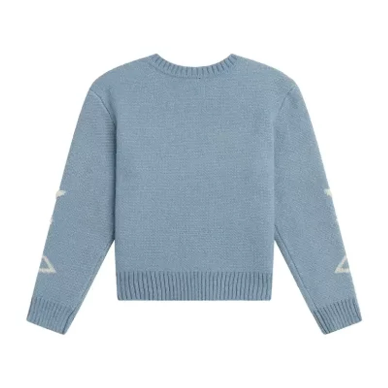 by&by girl Big Kid Girls Round Neck Long Sleeve Pullover Sweater