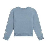by&by girl Big Kid Girls Round Neck Long Sleeve Pullover Sweater