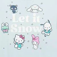 Little & Big Kid Girls Crew Neck Fleece Long Sleeve Hello Kitty Sweatshirt