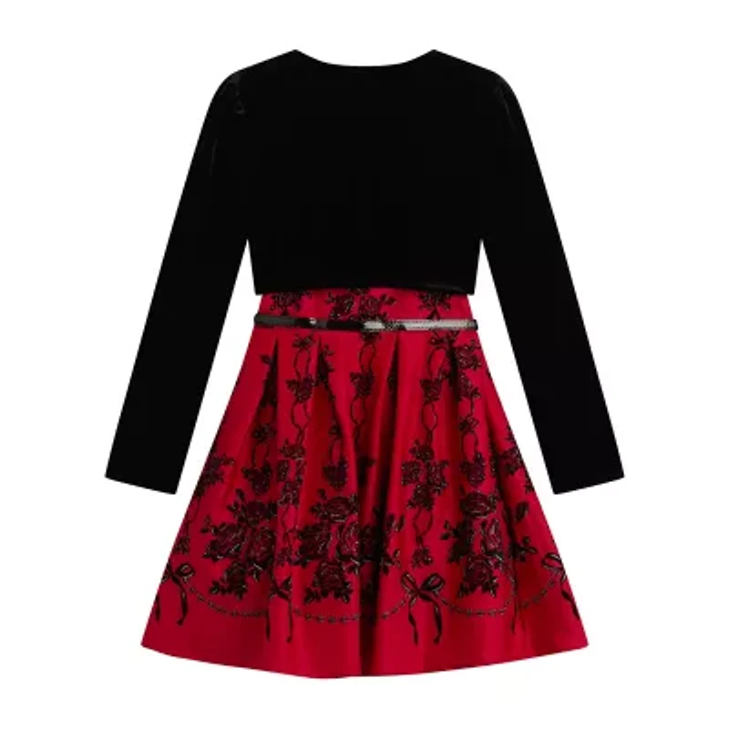 Knit Works Big Kid Girls Floral 2-pc. Dress Set