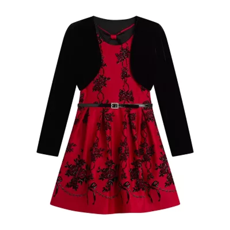 Knit Works Big Kid Girls Floral 2-pc. Dress Set