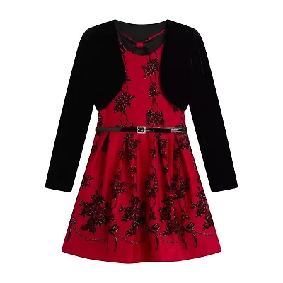 Knit Works Big Kid Girls Floral 2-pc. Dress Set