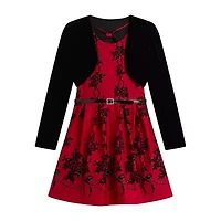 Knit Works Big Kid Girls Floral 2-pc. Dress Set