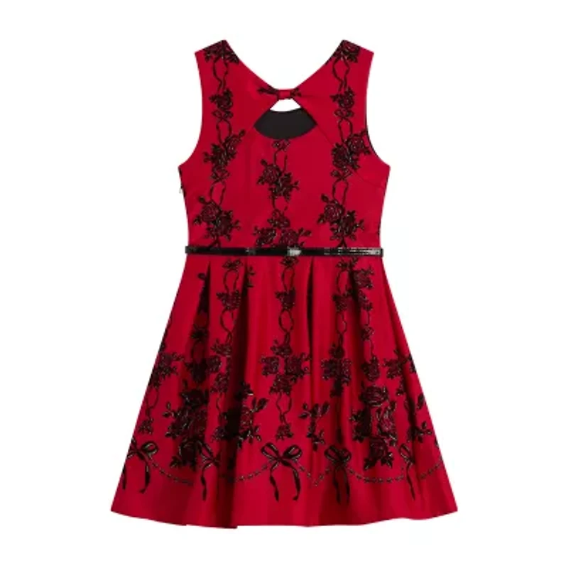 Knit Works Big Kid Girls Floral 2-pc. Dress Set