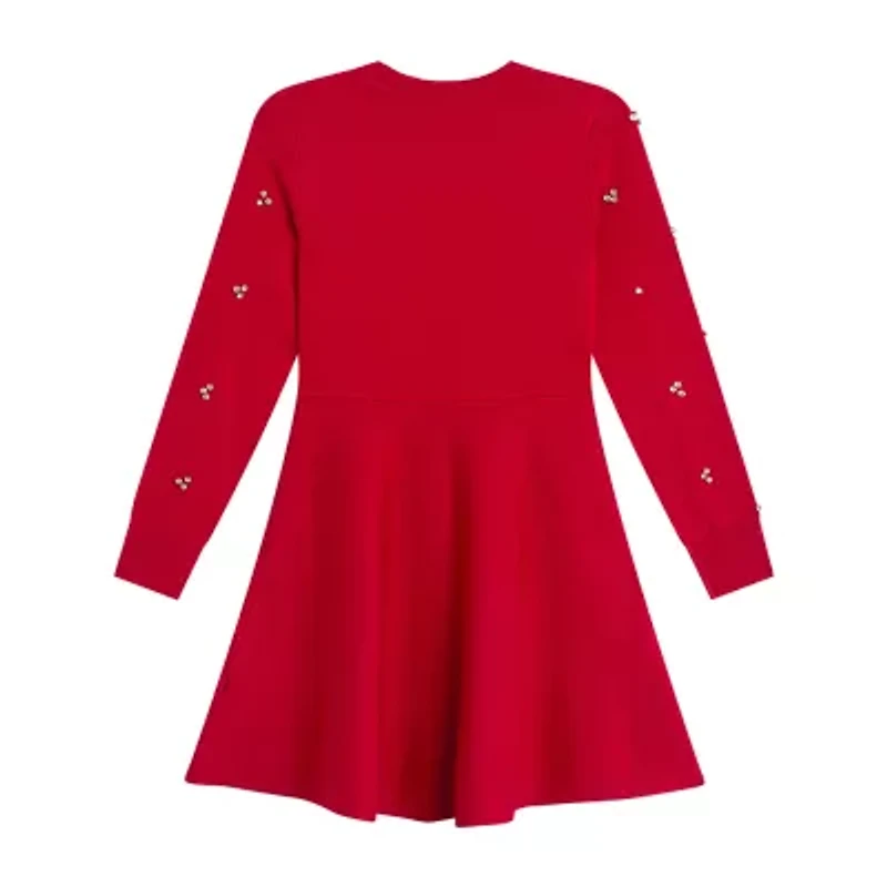 by&by girl Big Kid Girls Long Sleeve Sweater Dress
